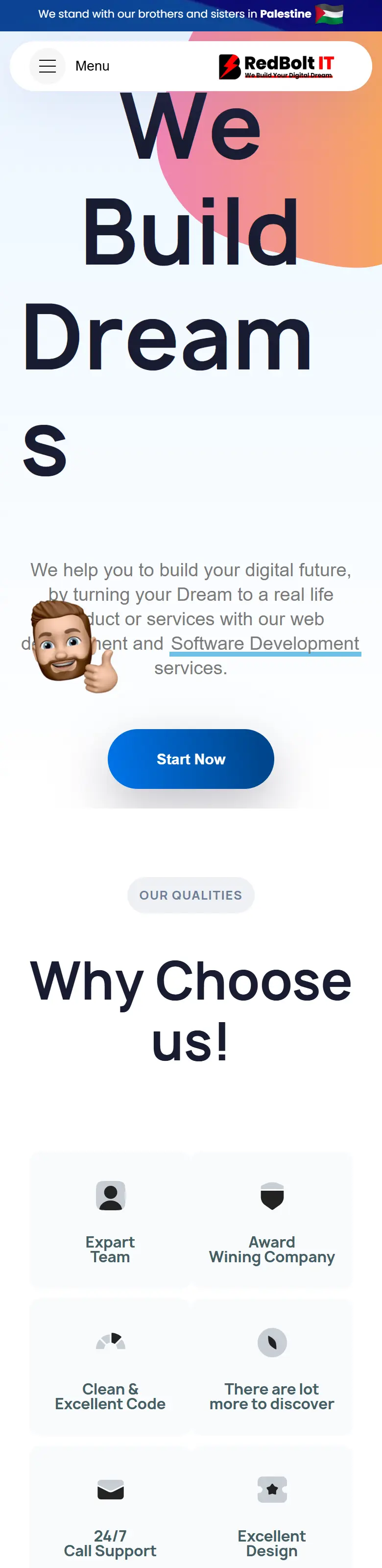 Full Techill home page on a phone