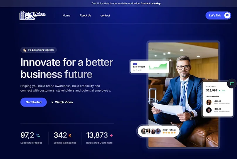 Gulf Union Gate website by RedBolt